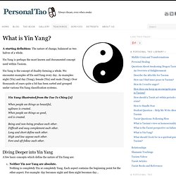 What is Yin Yang? - Personal Tao