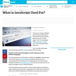 What is JavaScript Used For?
