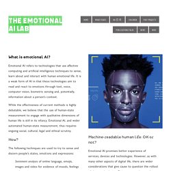What is emotinal AI?