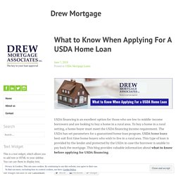 Things to Know for USDA Home Loans in MA