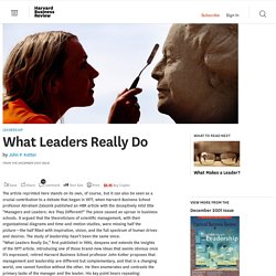 What Leaders Really Do