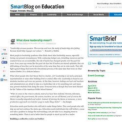 What does leadership mean? SmartBlogs