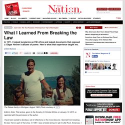 What I Learned From Breaking the Law