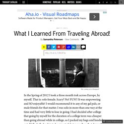 What I Learned From Traveling Abroad!