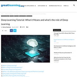 Role of Deep Learning - Great Learning