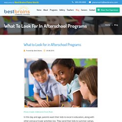 What to Look for in Afterschool Programs