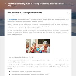 What to Look for in a Memory Care Community