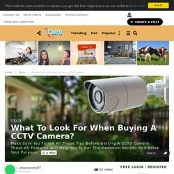 What to Look for When Buying a CCTV Camera?