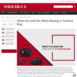 Tactical Bag