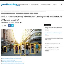 Machine Learning Tutorial by Great Learning