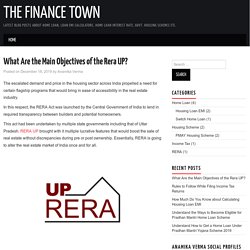 What Are the Main Objectives of the Rera UP?