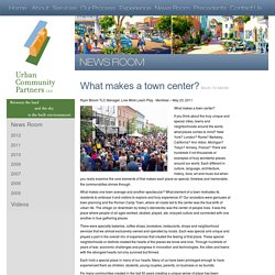 What makes a town center?