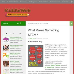 What Makes Something STEM?