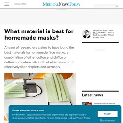 What material is best for homemade masks?