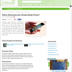What Materials Are iPods Made From?