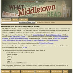 What Middletown Read - Home