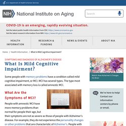 What Is Mild Cognitive Impairment?