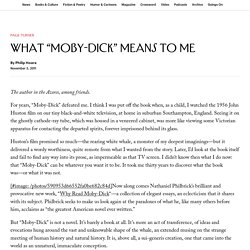 What “Moby-Dick” Means to Me