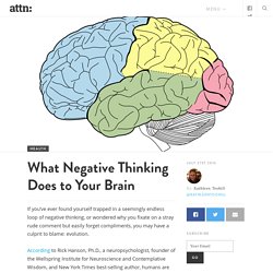 What Negative Thinking Does to Your Brain