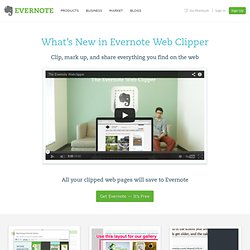 What’s New in Evernote Web Clipper