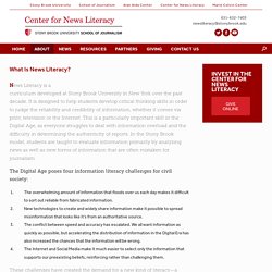 What Is News Literacy? – Center for News Literacy