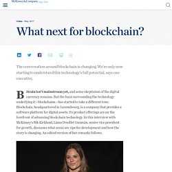 What next for blockchain?