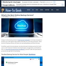 What’s the Best Online Backup Service?