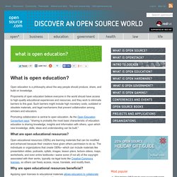 What is open education?