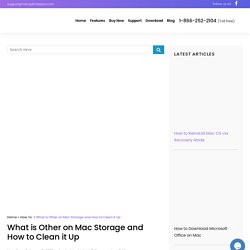 What is Other on Mac Storage and How to Clean it