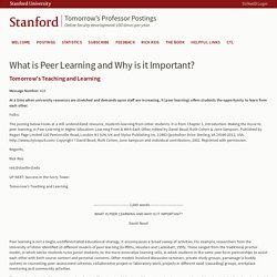 What is Peer Learning and Why is it Important?