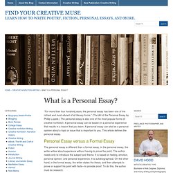 What is a Personal Essay?