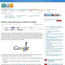 What is Pogo-Sticking as it Relates to SEO?