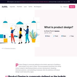 What is product design?