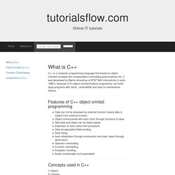 What is C++ programming and it's Features