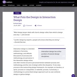 What Puts the Design in Interaction Design