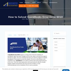 How to Resolve QuickBooks Error 6010