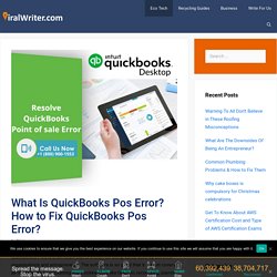 What Is QuickBooks Pos Error? How to Fix QuickBooks Pos Error?