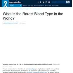 What Is the Rarest Blood Type in the World?