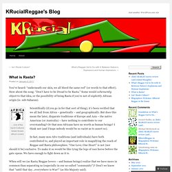KRucialReggae's Blog