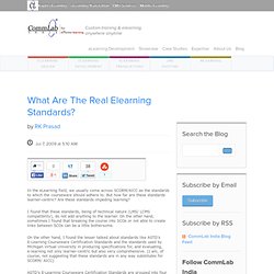 What Are The Real Elearning Standards?