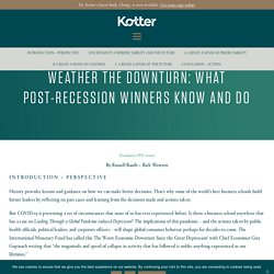 What Post-Recession Winners Know And Do