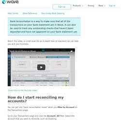 What is bank reconciliation and how do I use it? – Help Center