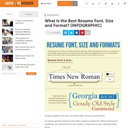 What Is the Best Resume Font, Size and Format? [Infographic]