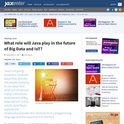 What role will Java play in the future of Big Data and IoT?