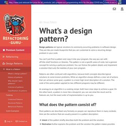 What’s a design pattern?