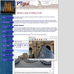 What's new in PTGui 9.0? - PTGui