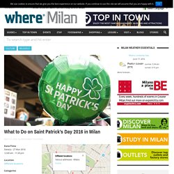 What to Do on Saint Patrick’s Day 2016 in Milan