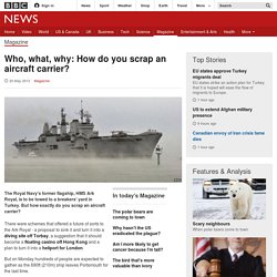 Who, what, why: How do you scrap an aircraft carrier? - FrontMotion Firefox