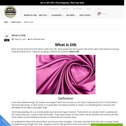 What is Silk? Find The Best Answer