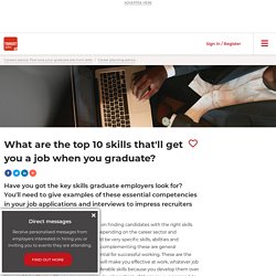 Target Jobs: What are the top 10 skills that'll get you a job when you graduate?